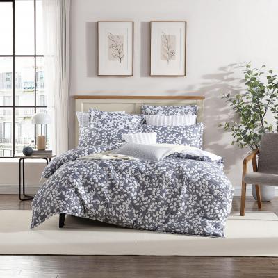 Private Collection Wynter Navy Yarn Dyed Jacquard Quilt Cover Set | King Bed | Navy